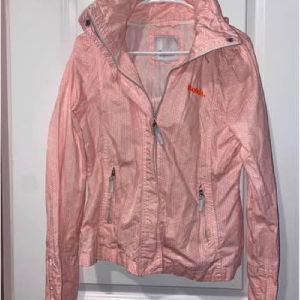 Bench Jacket with Orange Logo